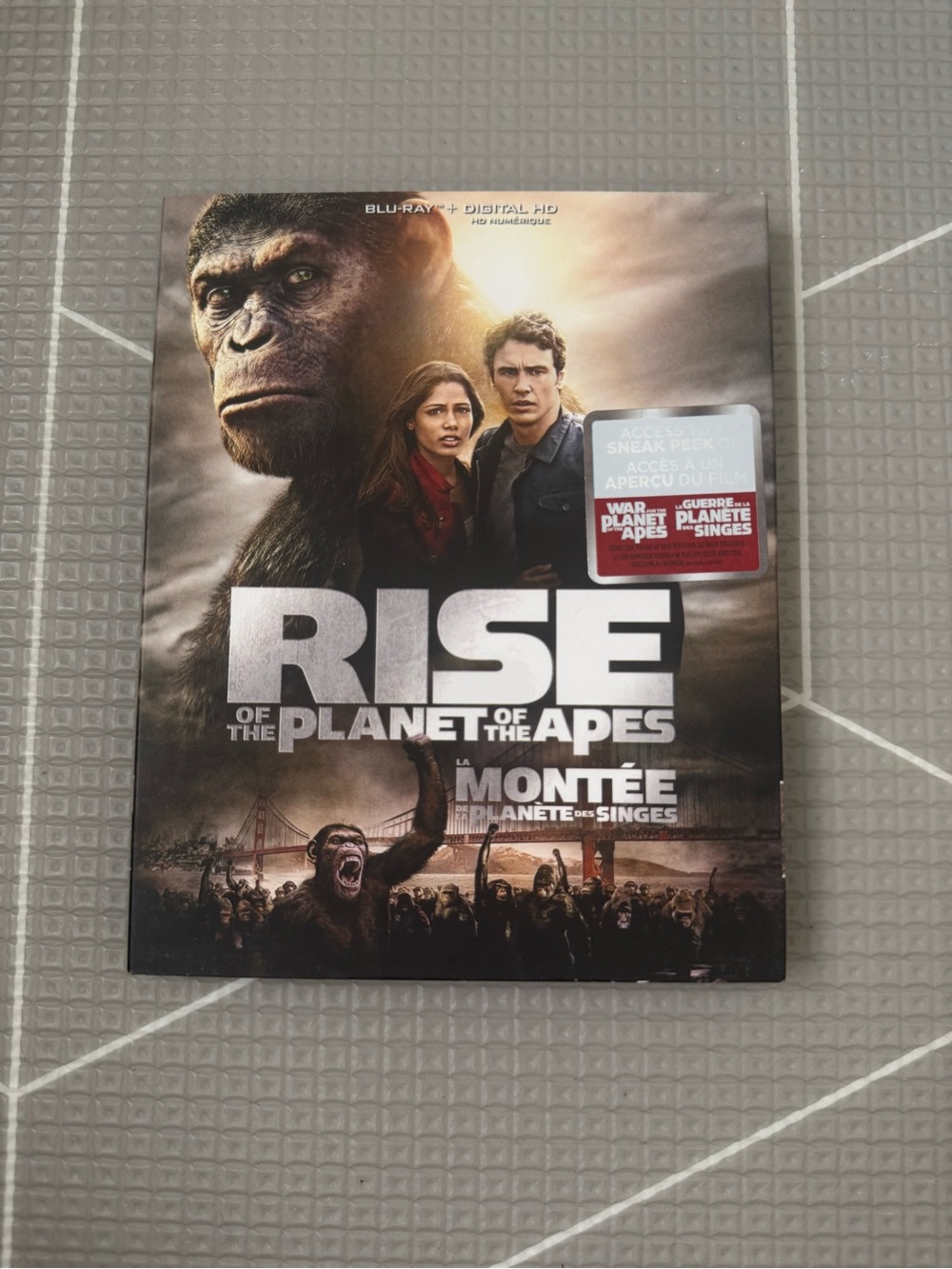 Rise of the Planet of the Apes Blu-ray - Brown/Gray Artwork